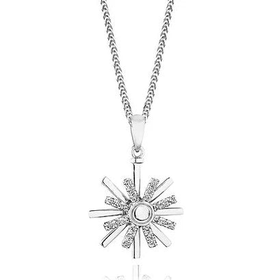 ELMA Designs 18k White Gold and Diamond Spinner Pendant
