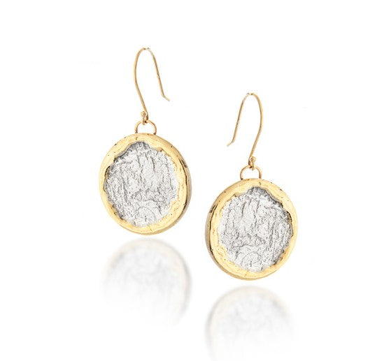 14K Fusion Circle Earrings