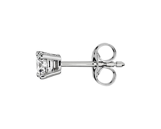 14k White Gold Diamond Stud Earrings .48 carats