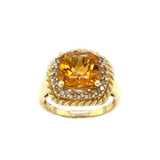 14k Yellow Gold Citrine Ring