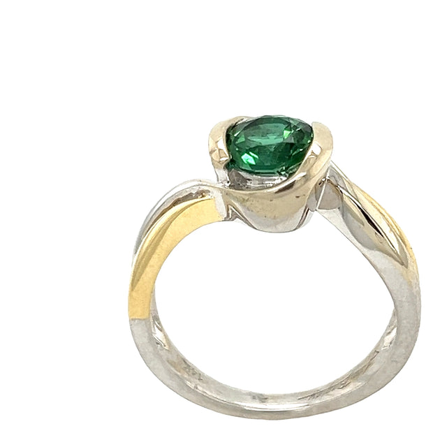 John Bagley Green Tourmaline Ring