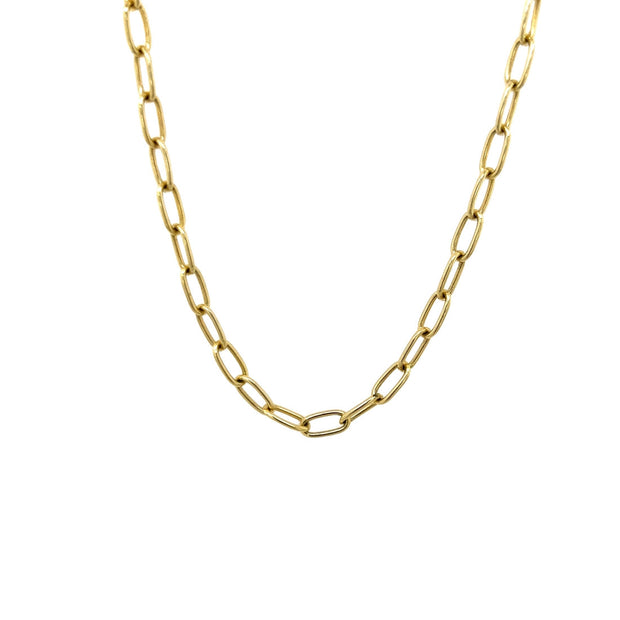 14KY Oval Link Necklace