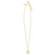 18k Yellow Gold Necklace with Ivory Enamel Pendant