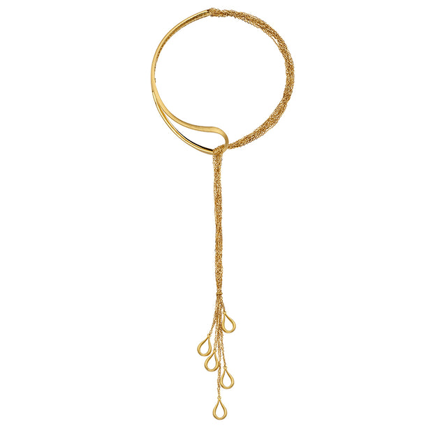 18k Yellow Gold 2-Tone Designer Necklace