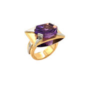 Gordon Aatlo Legacy Collection; 18K Aatlo/Anderson Amethyst Ring