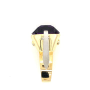 Gordon Aatlo Legacy Collection; 18K Yellow Gold and Platinum African Amethyst Ring