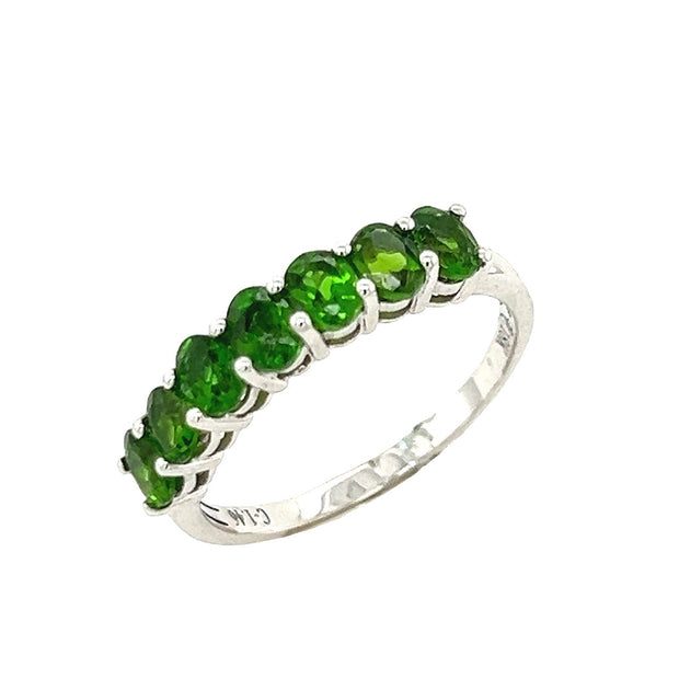 18k White Gold Chrome Diopside Ring