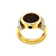 Gordon Aatlo Legacy Collection 18k Crispus Coin Ring from 326 AD