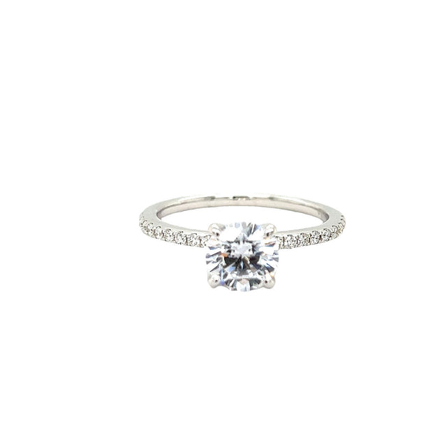 18k White Gold Diamond Engagement Ring