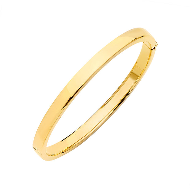 18k Yellow Gold 5.80 MM Bangle Bracelet