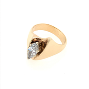 Gordon Aatlo Legacy Collection 14K Yellow Gold and Diamond Marquise Solitaire Ring