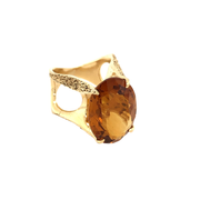 Gordon Aatlo Legacy Collection:18K Yellow Gold Madiera Citrine Ring