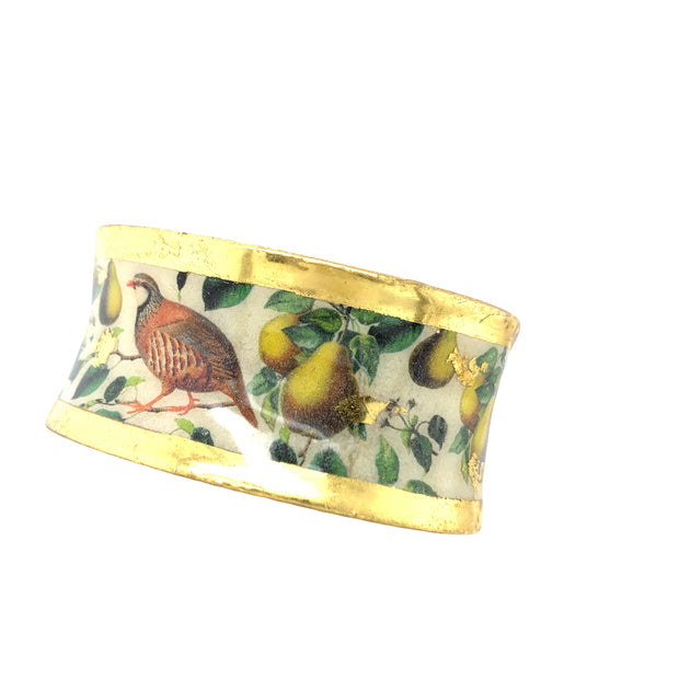 Evocateur Partridge and Pear Corset Cuff