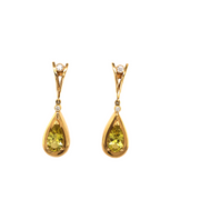 Gordon Aatlo Legacy Collection: Yellow Tourmaline Drop Earrings