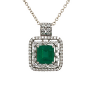 Natural Columbian Emerald Necklace