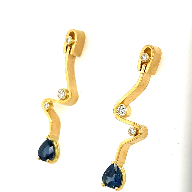 Gordon Aatlo Legacy Collection: Blue Sapphire Earrings