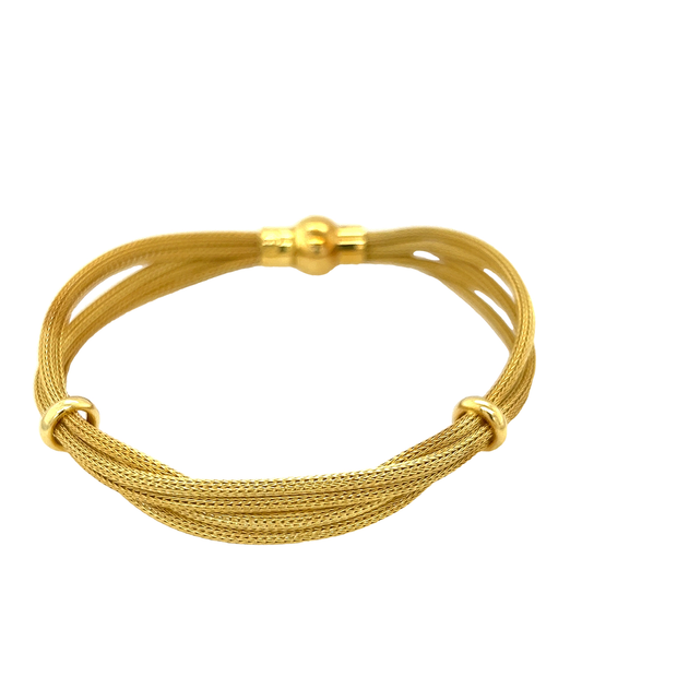 Peter Storm Gold Plated Sterling Silver Magnetic Clasp Bracelet