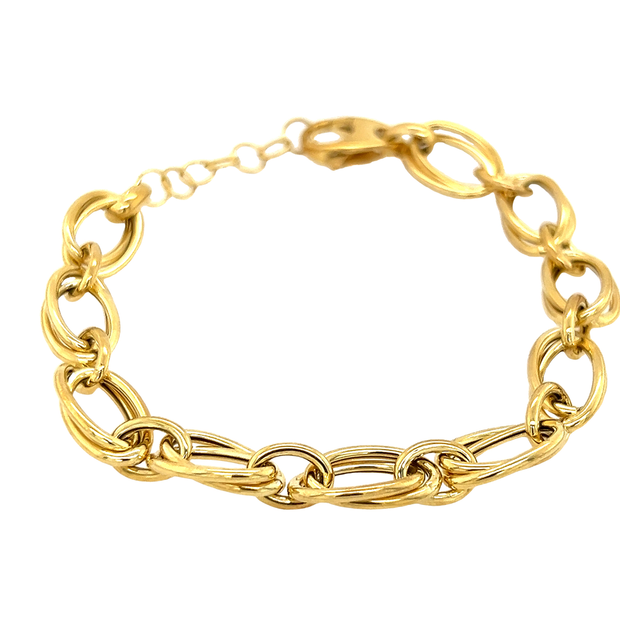 Peter Storm Gold Plated Sterling Silver Double Link Bracelet