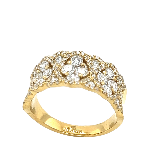 18k Yellow Gold Diamond Band Ring
