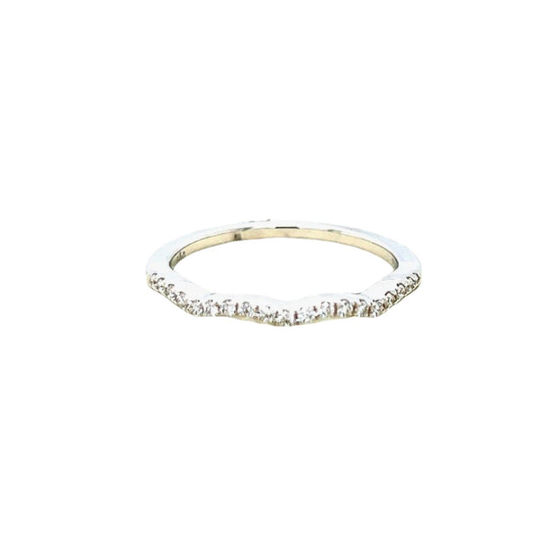 ELMA Designs 18k White Diamond Wedding Band