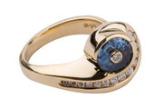 Gordon Aatlo Legacy Collection - Aatlo/Lehrer Blue Sapphire and Diamond Ring