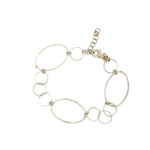 Peter Storm Sterling Silver Mixed Link Bracelet