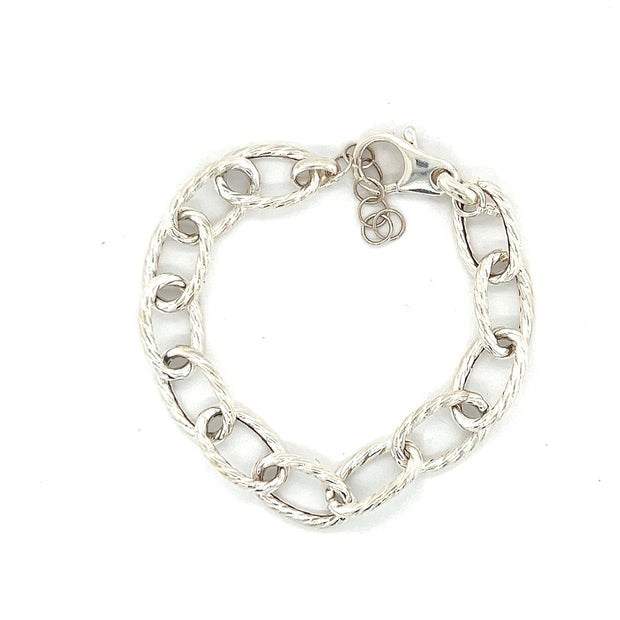 Peter Storm Jumbo Sterling Silver Oval Link Bracelet