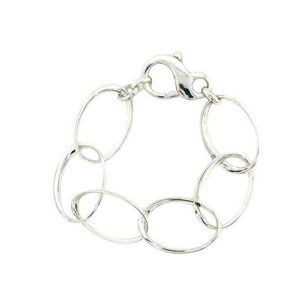 Peter Storm Jumbo Sterling Silver Oval Link Bracelet