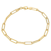 14K  Yellow Gold Papercliip Link Bracelet