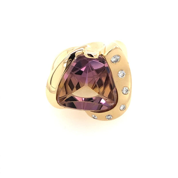 Gordon Aatlo Legacy Collection; 18K Ametrine and Diamond Ring