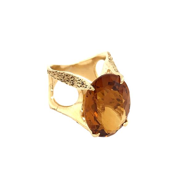 Gordon Aatlo Legacy Collection:18K Yellow Gold Madiera Citrine Ring