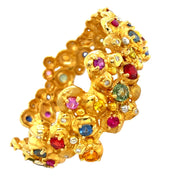 Gordon Aatlo 18K Mixed Sapphire Freeform Bracelet