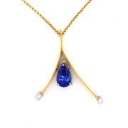 Gordon Aatlo Legacy Collection: Tanzanite Pear Pendant