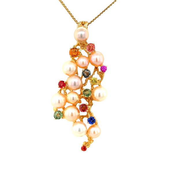 Gordon Aatlo Legacy Collection: Pearl and Sapphire Pendant on sale