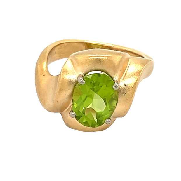 Gordon Aatlo Legacy Collection: Satin Finish Peridot Ring