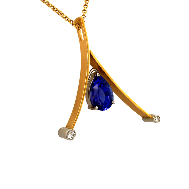 Gordon Aatlo Legacy Collection: Tanzanite Pear Pendant