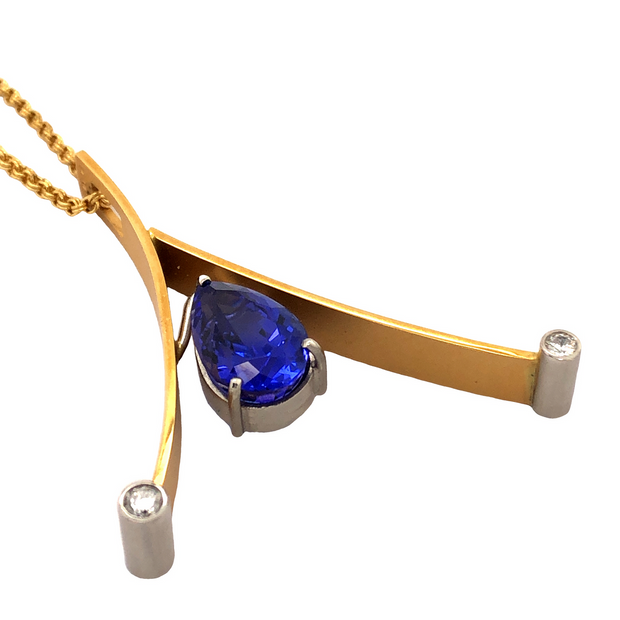 Gordon Aatlo Legacy Collection: Tanzanite Pear Pendant