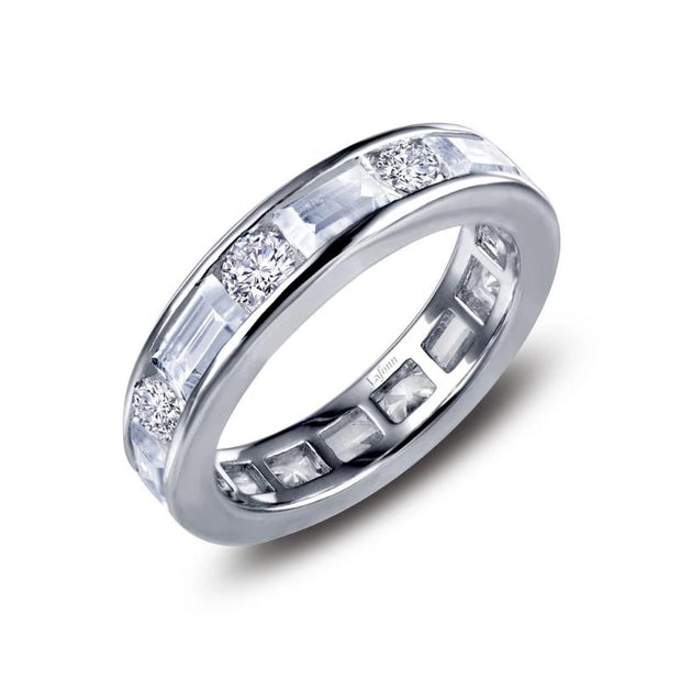 Lafonn Classic Baguette And Round Lassiare 3.20 Carat Diamond Eternity Band