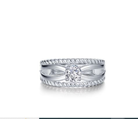 Lafonn Criss-Cross Solitaire Ring