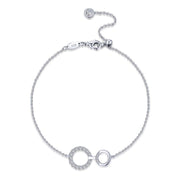 Lafonn Lassaire Diamond Interlocking Circles Bracelet