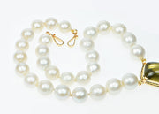98 ct. Lemon Citrine Cabochon and 15mm Freshwater Pearl Necklace