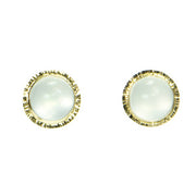 Michael Baksa Translucent Moonstone 14K Yellow Gold Earrings