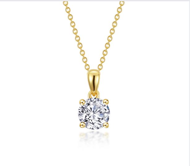 Lafonn 1.5 CTW 4-Prong Solitaire Necklace