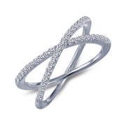 Lafonn Classic Lassiare Diamond Simple Crisscross Ring