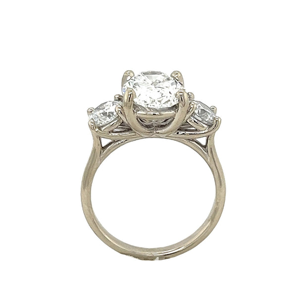 Lab Grown Diamond 3-Stone Engagement Ring