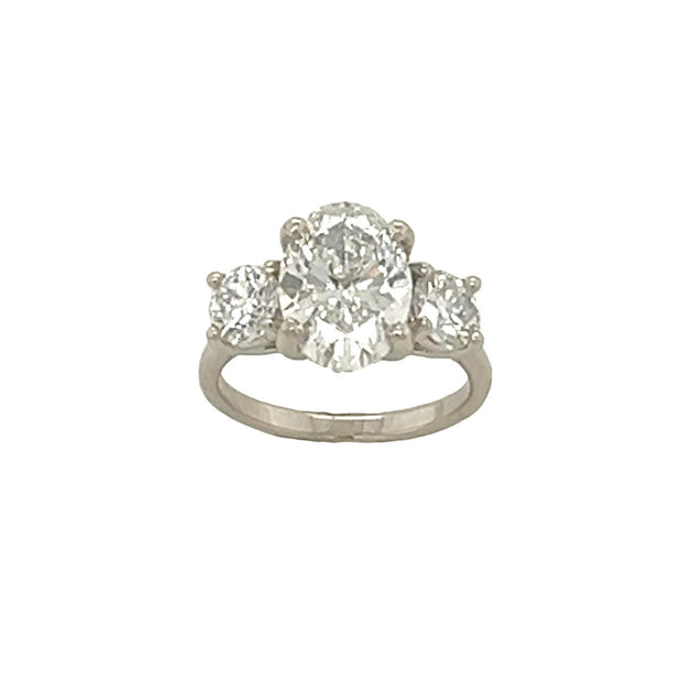 Lab Grown Diamond 3-Stone Engagement Ring