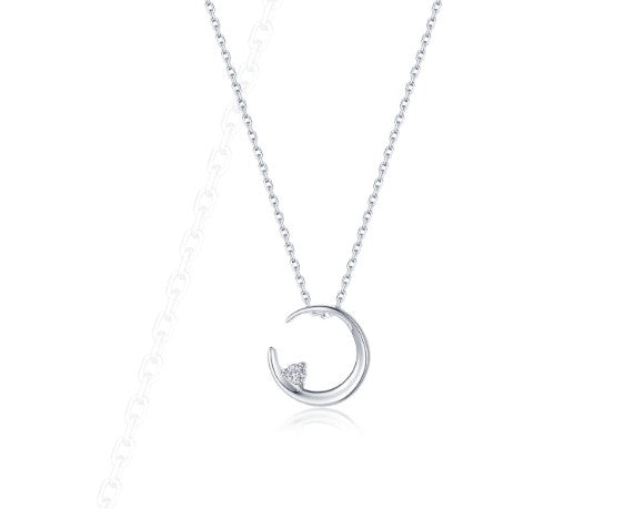 Lafonn Crescent Moon Necklace
