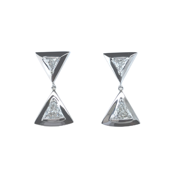 Gordon Aatlo Legacy Collection: Diamond Trillion Earrings