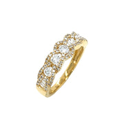 18K yellow Gold and Diamond Band Ring