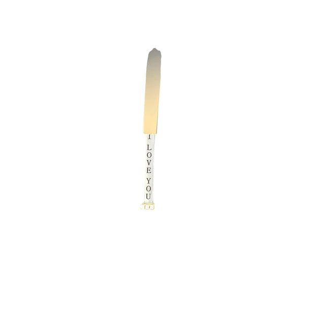 14K Unisex Diamond "I LOVE YOU" Necklace